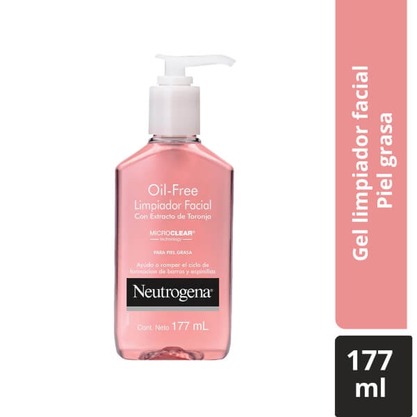 Gel limpiador facial Neutrogena® Oil Free Toronja Ácido salicílico 177ml - Hero